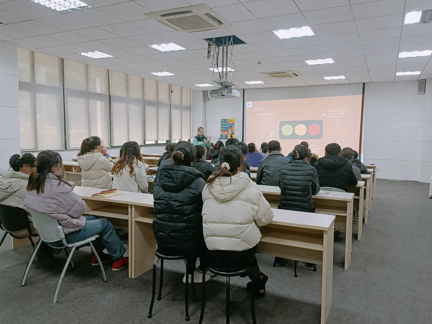 An anonymised workplace training session